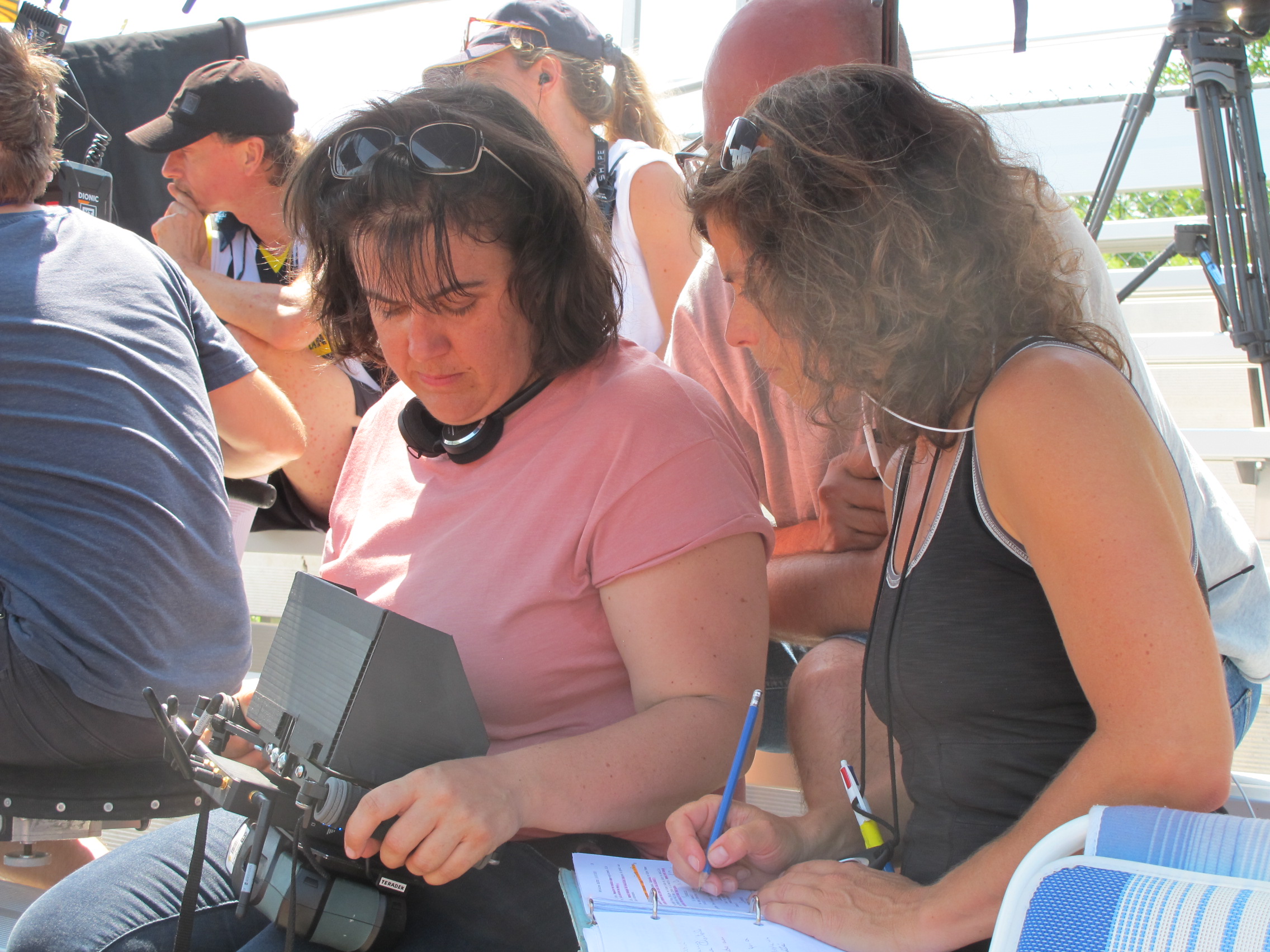 Sur le plateau du film Les nôtres_1